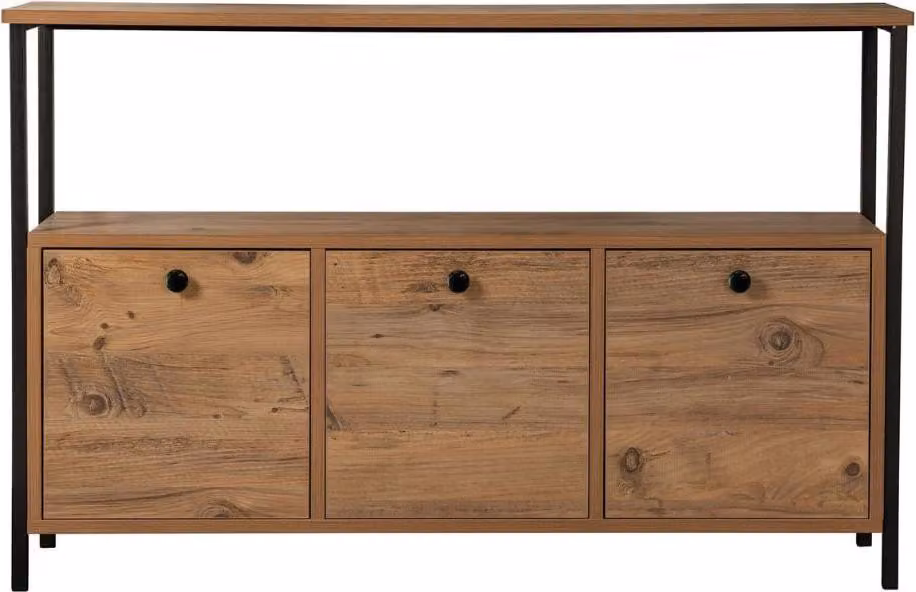 Calicosy - Credenza a 3 ante con 1 ripiano superiore L120 cm - SIENNA