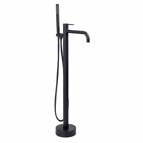 Rea - Rubinetto per vasca da bagno Clif - nero - 26 x 16 x 99,5 cm