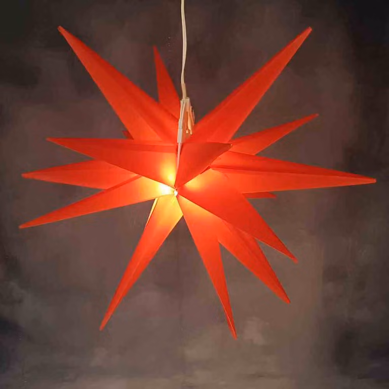 HG Stella LED in plastica rossa Ø 100 cm J30318