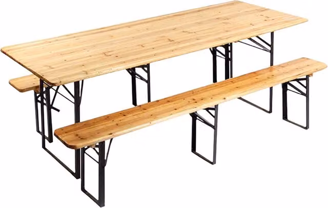 Set birreria 220x70 h76 cm con panche
