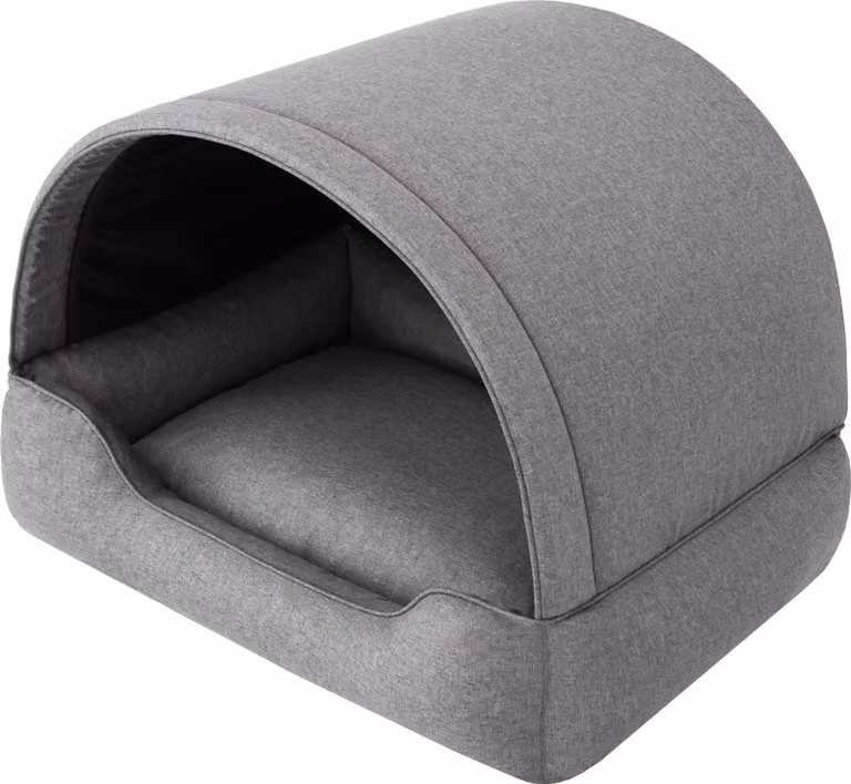 Lettino per cani, casetta per cani in tessuto, grotta per gatti, cuccia per cani, cesto per cani, sdraio per cani, posti letto, mobili per animali, divano per cani, grafite, XL: 82x58 cm