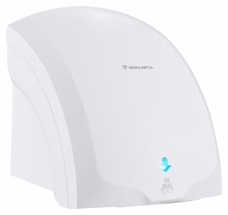 Asciugamani elettrici, colore bianco, 1200 W, 38 dB, tempo di asciugatura: 10-12 secondi