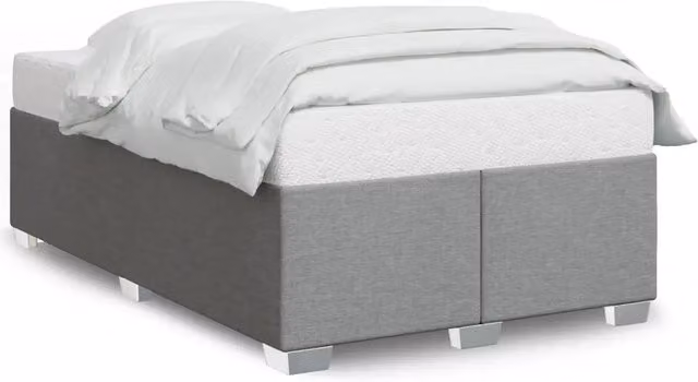 Letto matrimoniale | Letto per adulti | Giroletto senza Materasso Grigio Chiaro 120x200 cm Tessuto
