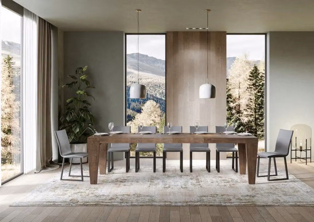 Tavolo allungabile moderno Itamoby Pimbo Premium color noce, L/P/H: 180 x 90 x 77 cm (estendibile fino a 440 cm) – 2