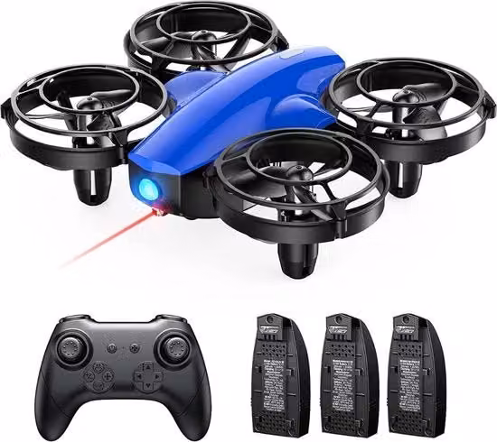 Drone Tomzon per Principianti con Fotocamera e Batteria Ricaricabile, Colore Blu