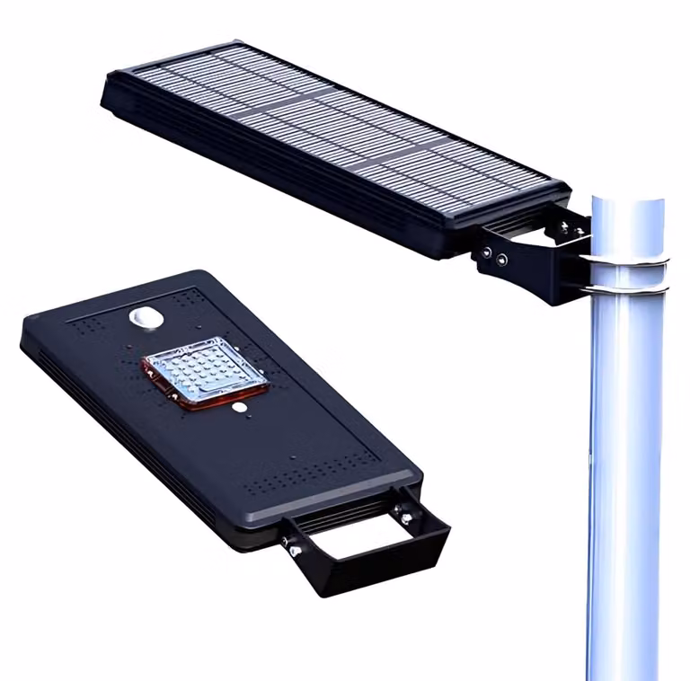Lampada da esterno solare, 2000 lumen, 14 W, alluminio, con protezione dalla corrosione
