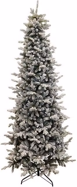 Albero di Natale Artificiale Innevato 240 cm 88 Rami Pino Silvestre Verde