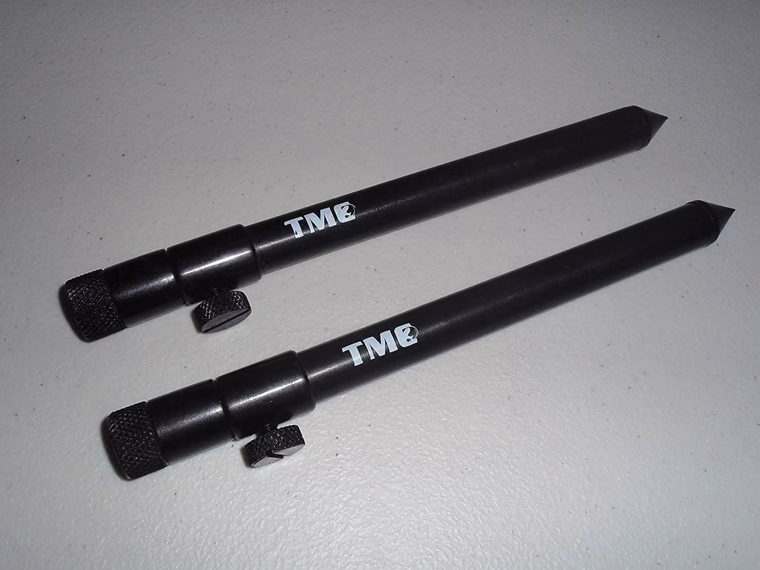 2 supporti per canne da pesca in alluminio, telescopici