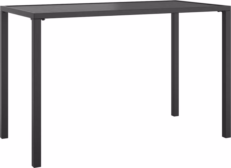Tavolo da Pranzo da Giardino Antracite 110x54x70 cm Acciaio
