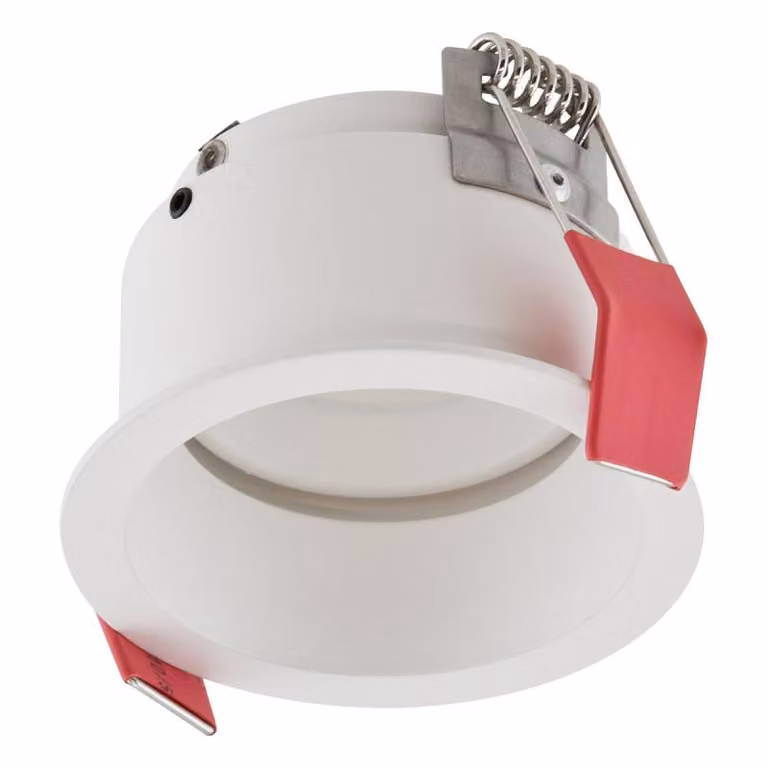 EVN da incasso a soffitto, rotondo, bianco, IP20, GX5.3, 12 V, diametro di incasso 68 mm