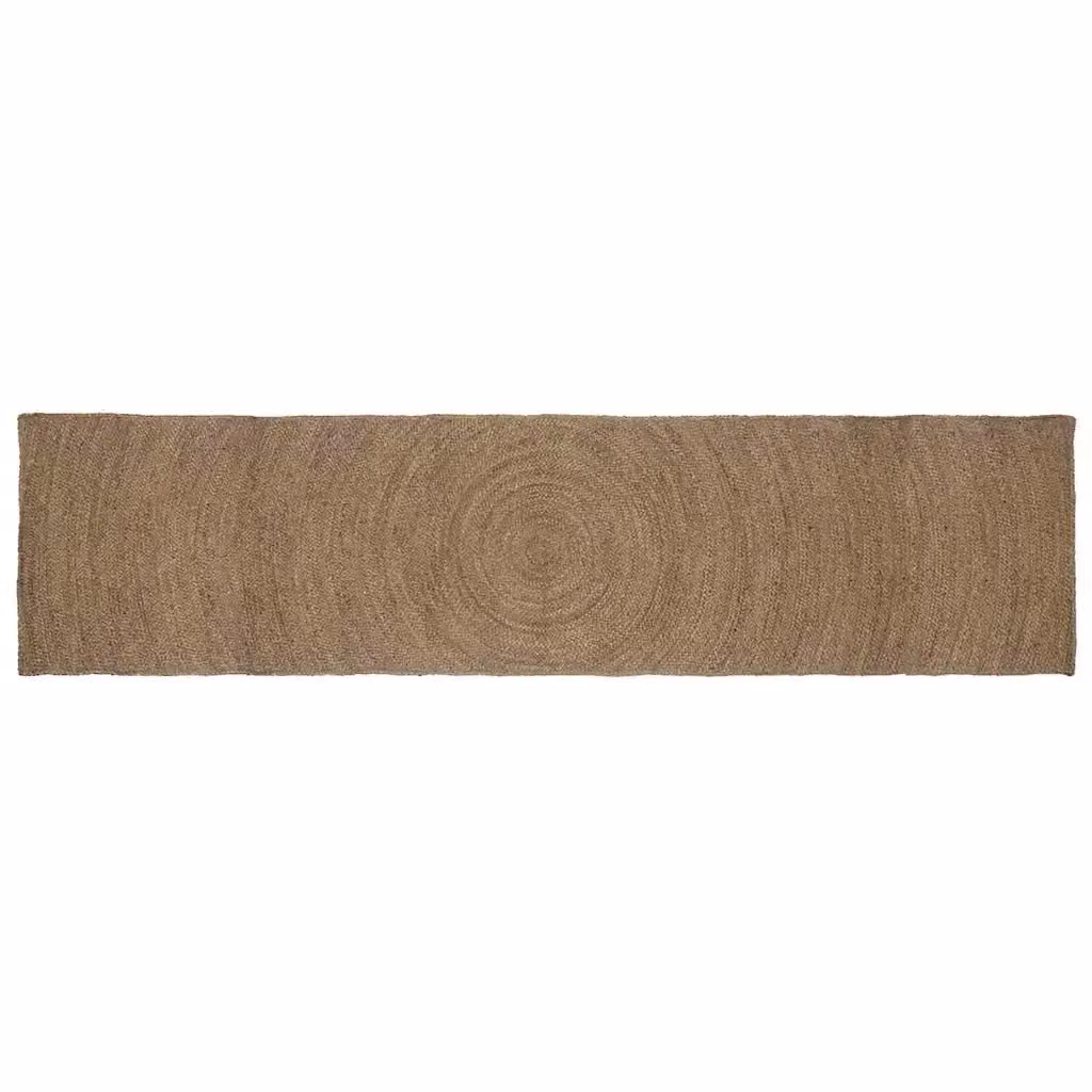 Tappeto rettangolare in juta grigio per soggiorno L: 400 cm, P: 80 cm – 2