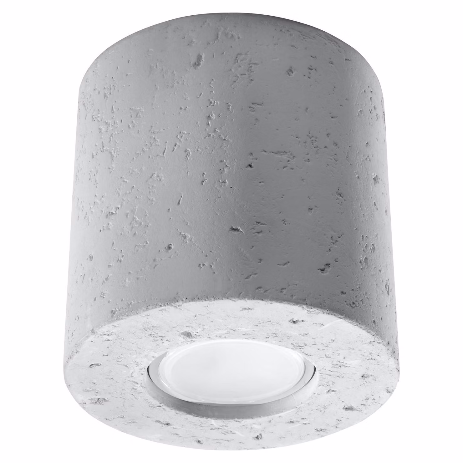 Lampada da soffitto ORBIS in cemento 1xGU10 10W calcestruzzo 10x10x10cm Sollux Lighting