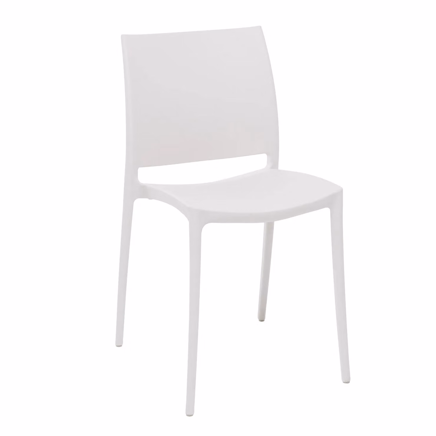 Sedia da giardino Vestiamo Casa Giardino in polipropilene bianca con protezione UV H 78,5 x L 49 x P 38 cm