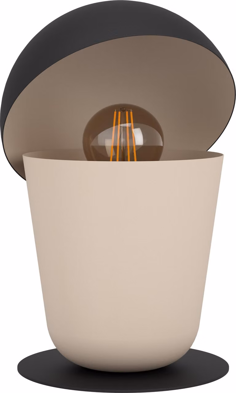 Eglo 900396 BATABANO E27 lampada da tavolo Ø180mm colore sabbia nero