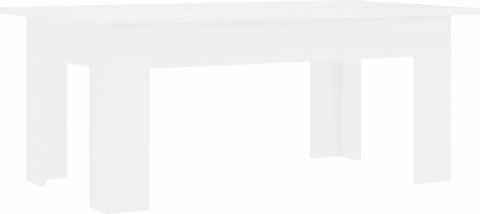 Tavolino da Salotto Bianco 100x60x42 cm in Legno Multistrato