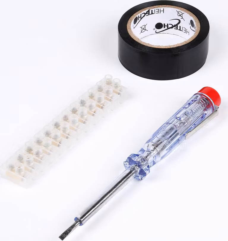 Set elettrico con 1 tester di tensione