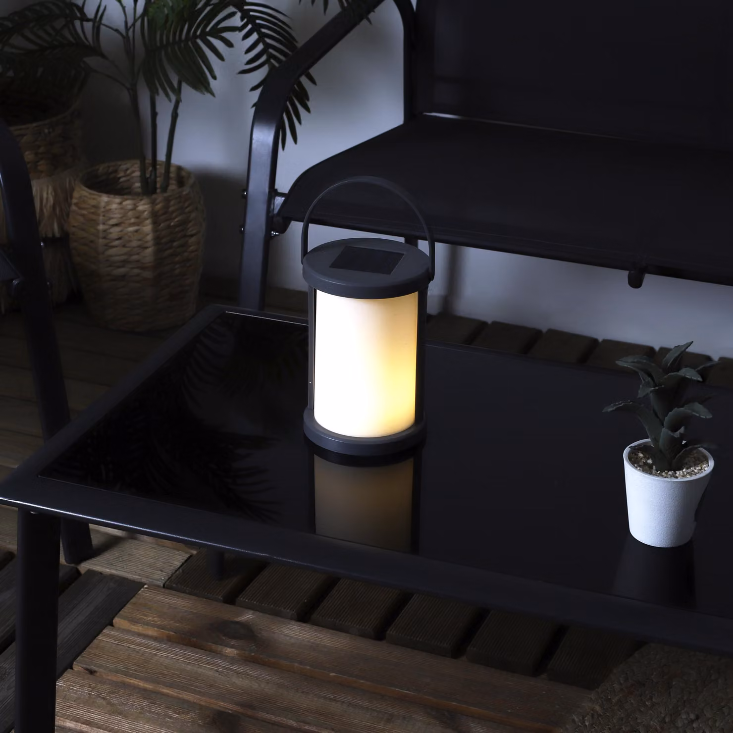 Lampada da tavolo a energia solare - HOME DECO FACTORY - Moderna - Versatile - Nera