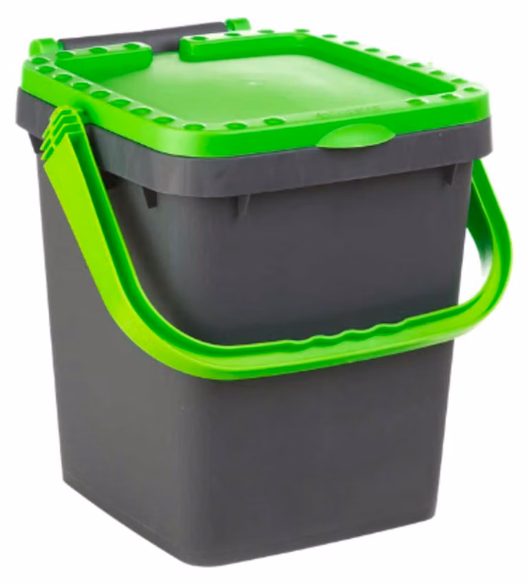 Ecoplast | Pattumiera per Raccolta Differenziata 20 Lt, Bidone Spazzatura VERDE