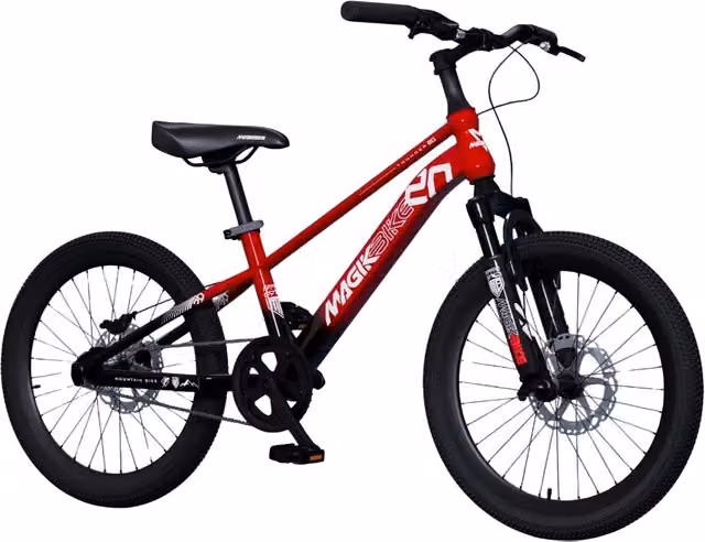 Bicicletta per bambini Magikbike Thunder 20" Rossa in metallo e acciaio inossidabile