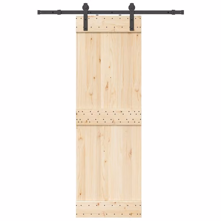 vidaXL Kit di Binari per Porte Scorrevoli in Acciaio Nero Opaco, Lunghezza: 152 cm