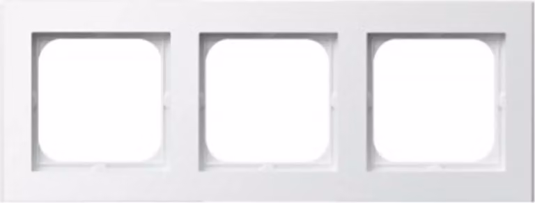 Telaio triplo bianco opaco Sonata Ospel