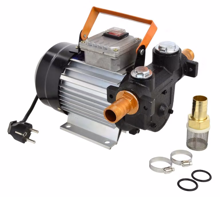 Pompa elettrica per travaso e aspirazione carburante, di trasferimento olio combustibile, 30l/min, 230v 550w Geko