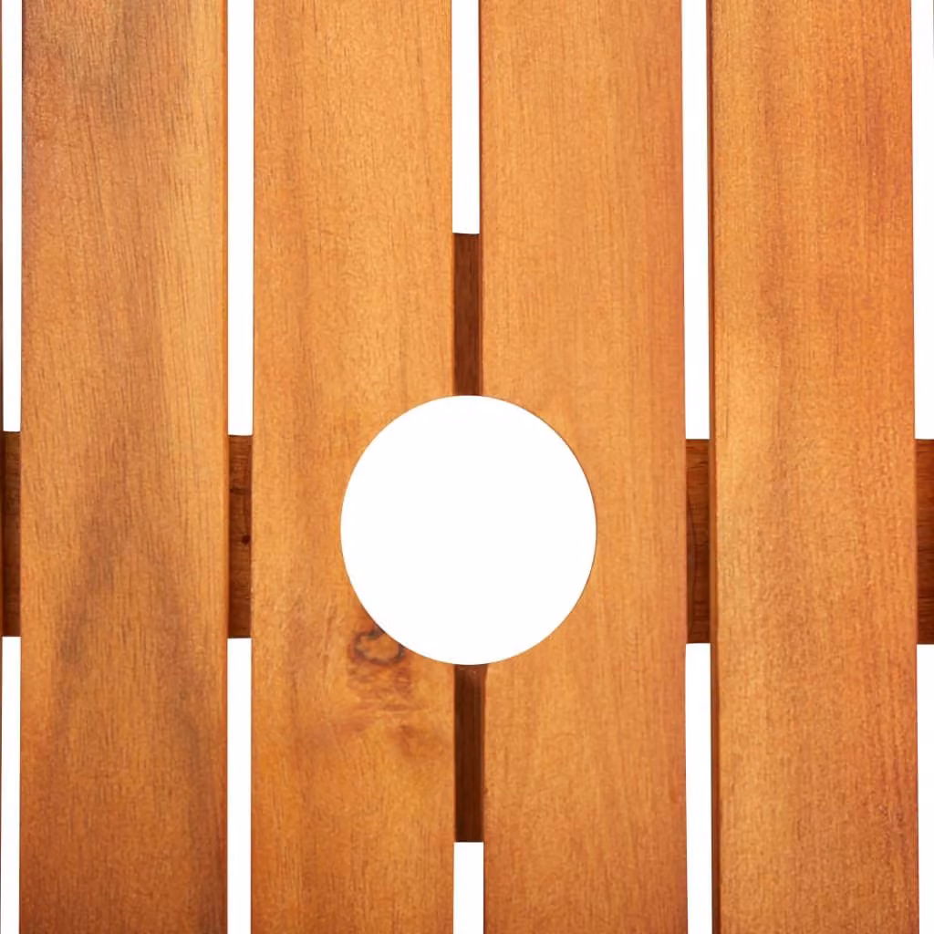 vidaXL Tavolo da giardino 88x88x74 cm in legno massiccio di acacia