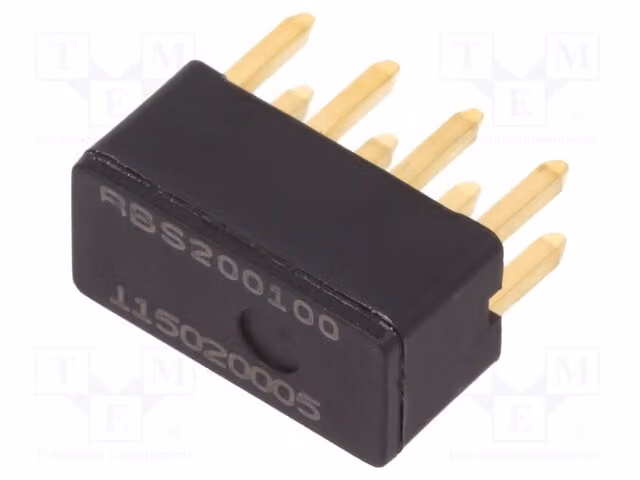 1 sensore: Inclinazione 5VDC RBS200100. Sensori di inclinazione: -25 ÷ 85°C, angolo di inclinazione: 20°. Uscite: -NC