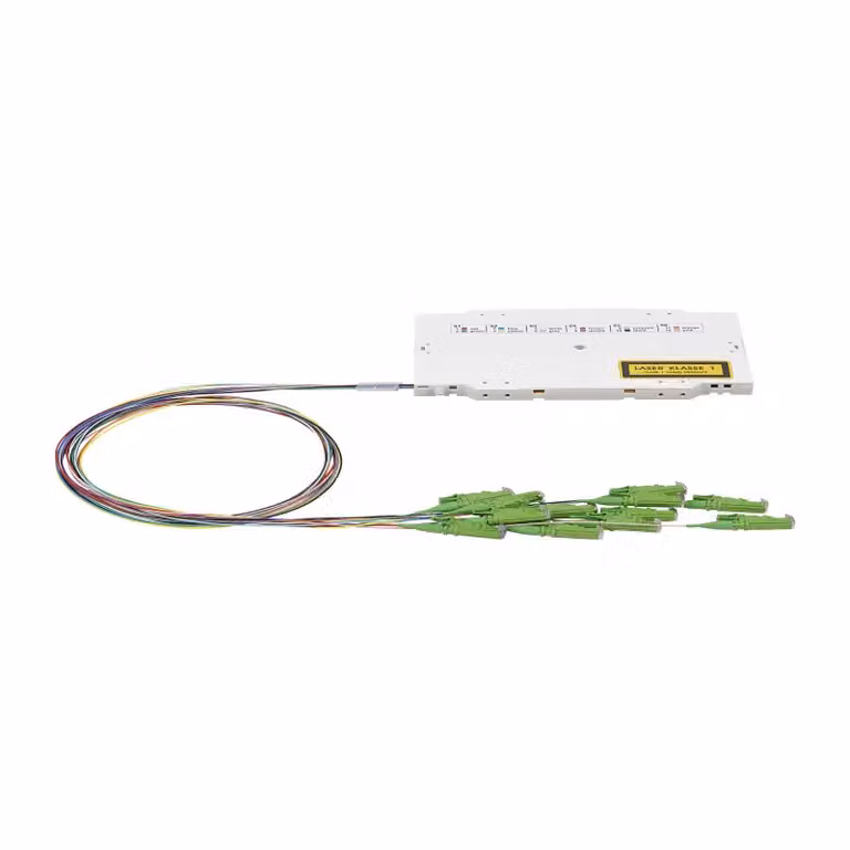 Cassetta di giunzione preassemblata Metz Connect OpDAT 12xE2000 APC OS2 per protezione anti-crimpaggio 150929MA00-E
