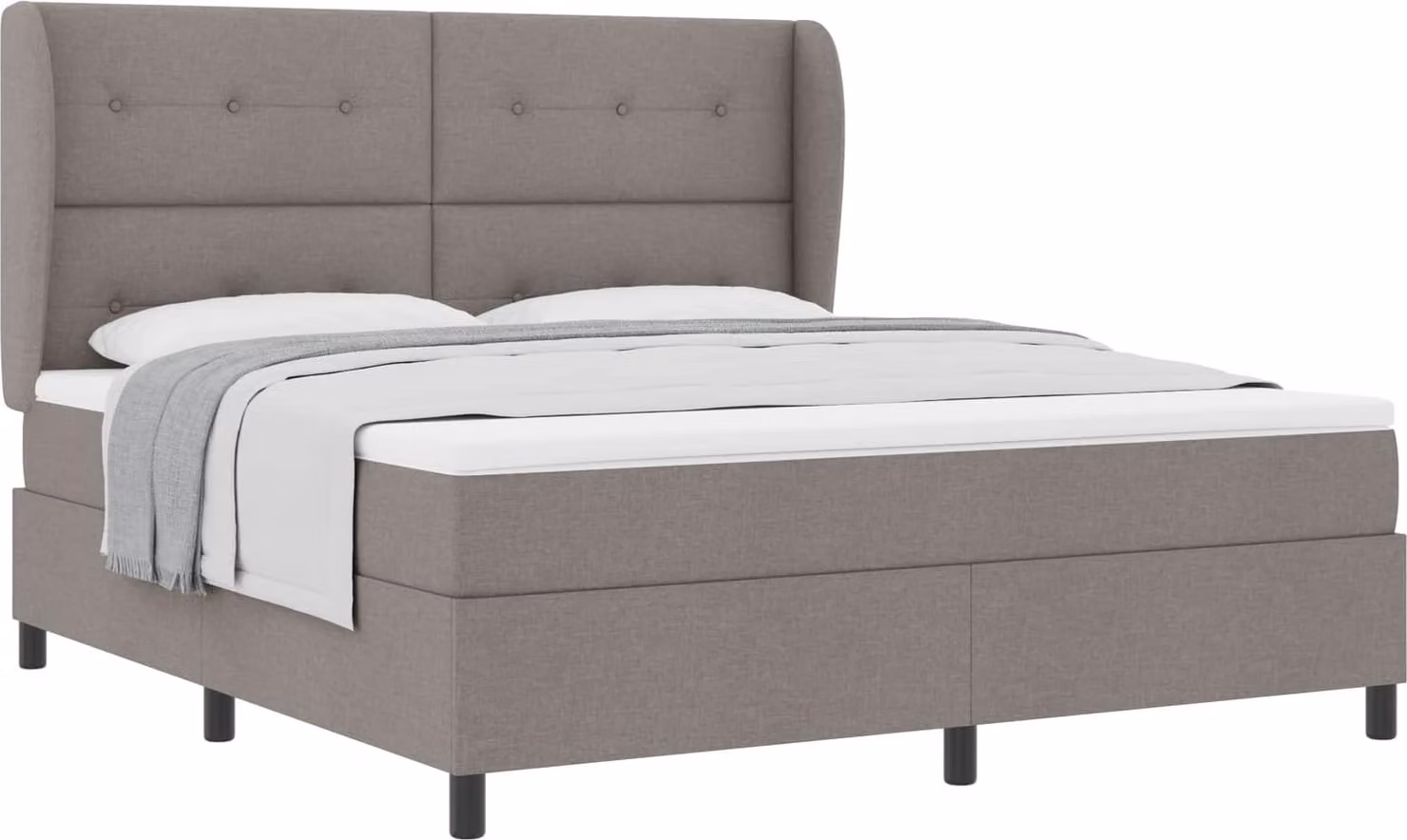 Letto a molle con materasso Talpa 180 x 200 cm Tessuto