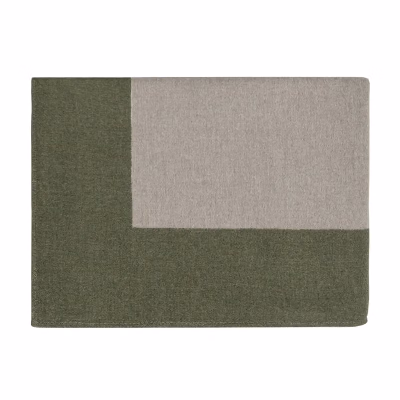 ENGADINA Plaid - Taglia: 140x200,Colore: ENGADINA - NATURALE/VERDE