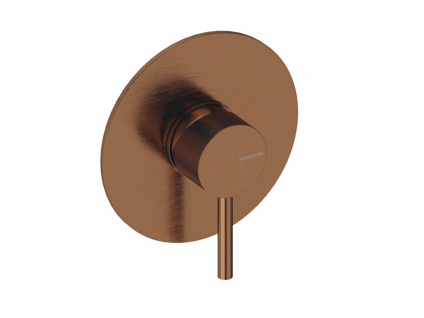 SANYCCES LOOP Miscelatore doccia da incasso con corpo da incasso, oro rosa spazzolato