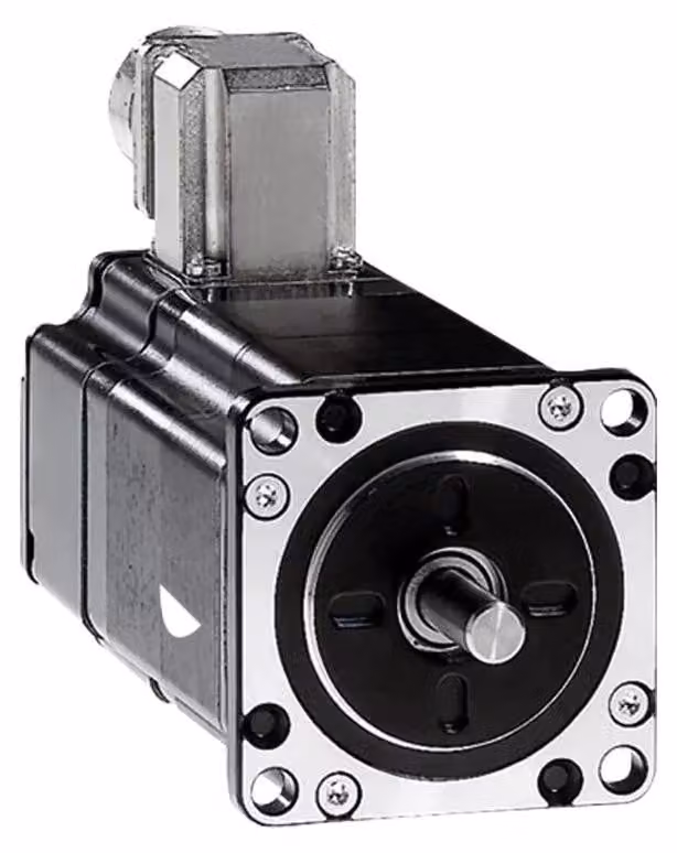 Motore passo-passo trifase Schneider Electric, 1,7 Nm, albero Ø 8 mm, L=79 mm, con freno, connettore BRS368W130FCA