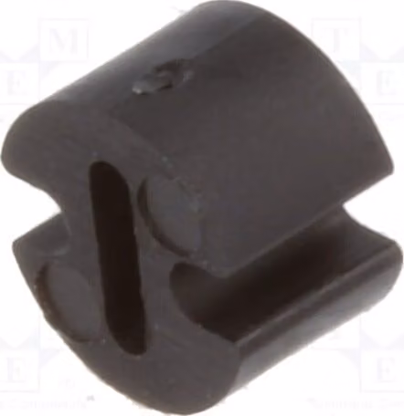 50 morsetti distanziatori per LED, colore nero, diametro esterno: 4,5 mm, lunghezza: 3 mm, diametro LED: 3 mm, conformi a UL94V-2, modello FIX-LEDH-3