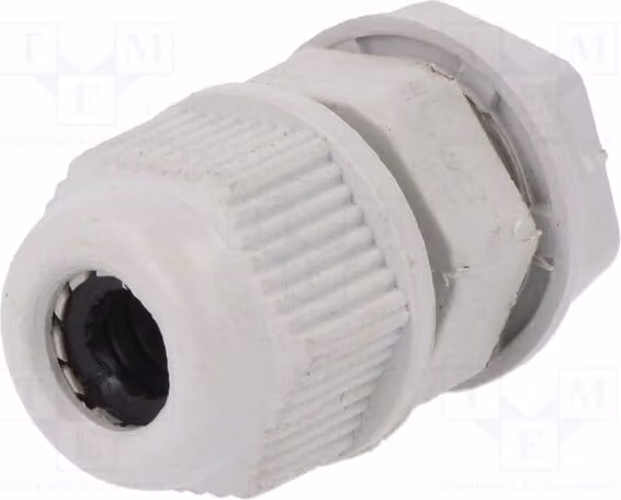 5 connettori per cavi, grado di protezione IP65, passo PG7, colore grigio, modello RNPG-07 n. Materiale: [Specificare il materiale, se disponibile]