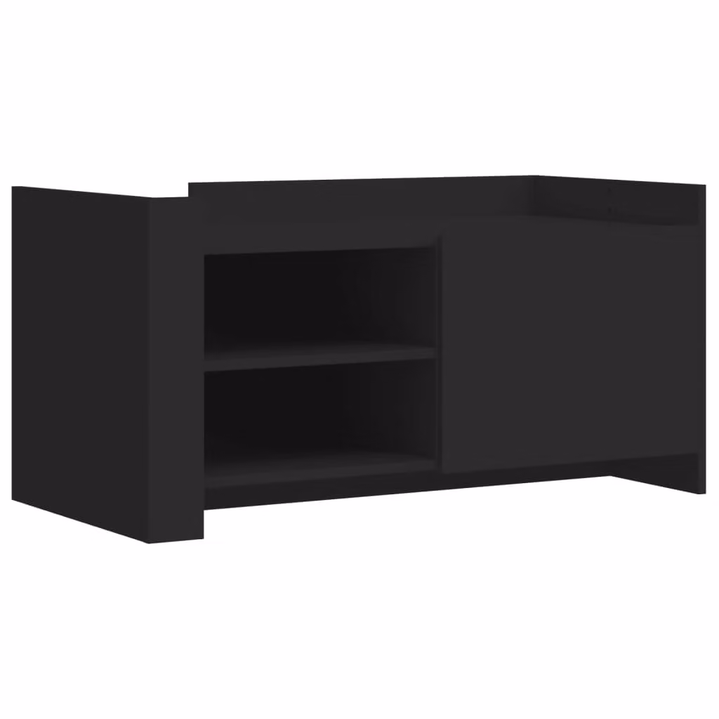 Tavolino da Salotto Nero 100x50x50 cm Legno Multistrato