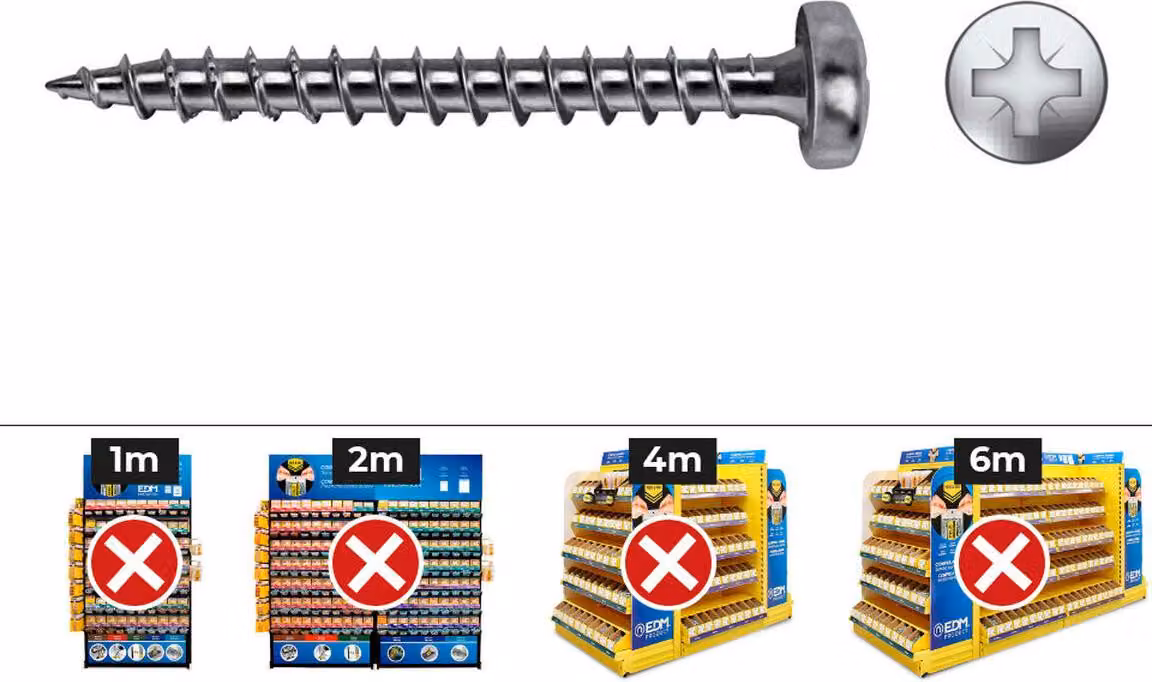 Celo 9317Vloxb - Vite per legno Velox B a testa svasata completamente filettata Pz diametro 3X17 Mm, zincata, 1000 pezzi
