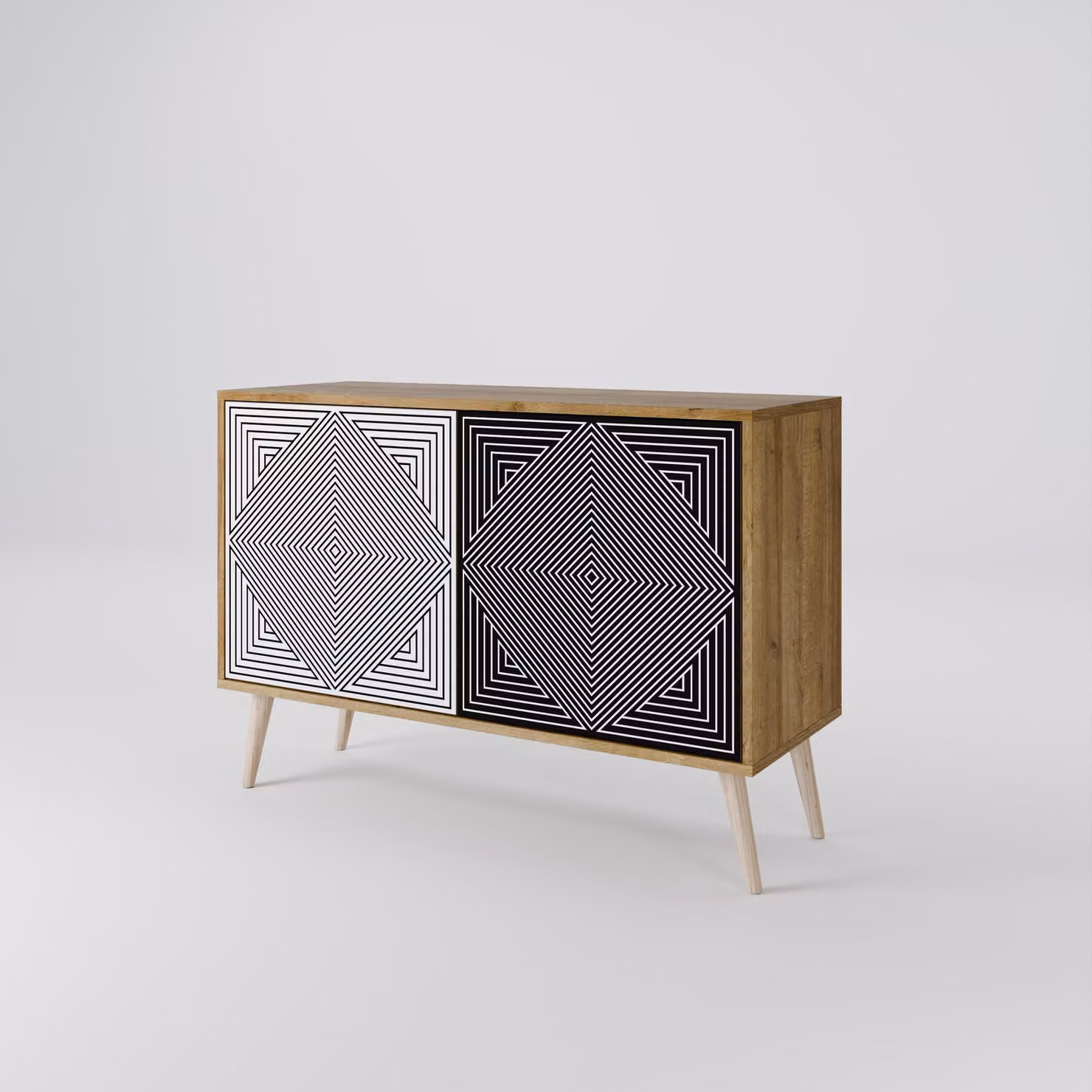 Cassettiera Spacerebels a 2 ante - credenza cassettiera - credenza alta - mobile guardaroba - soggiorno camera da letto - 57,5×111×42 (HxLxP)