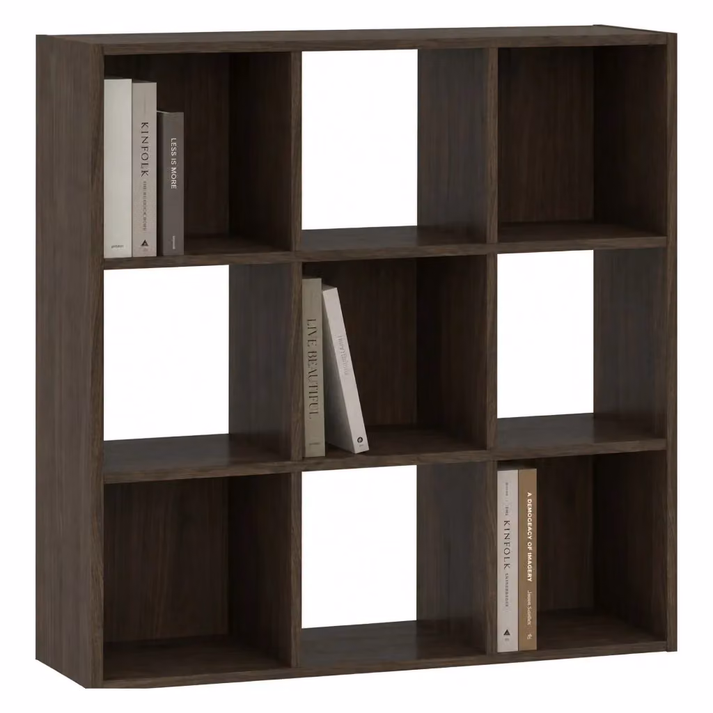 Libreria DMORA Liga con 6 Ripiani, Marrone, L 91 cm x P 30 cm x H 91 cm – 2