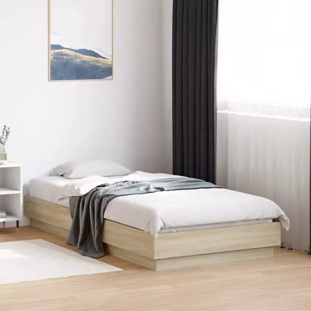 Struttura Letto Design Mania in Rovere Sonoma, L/P/H: 90 x 190 cm