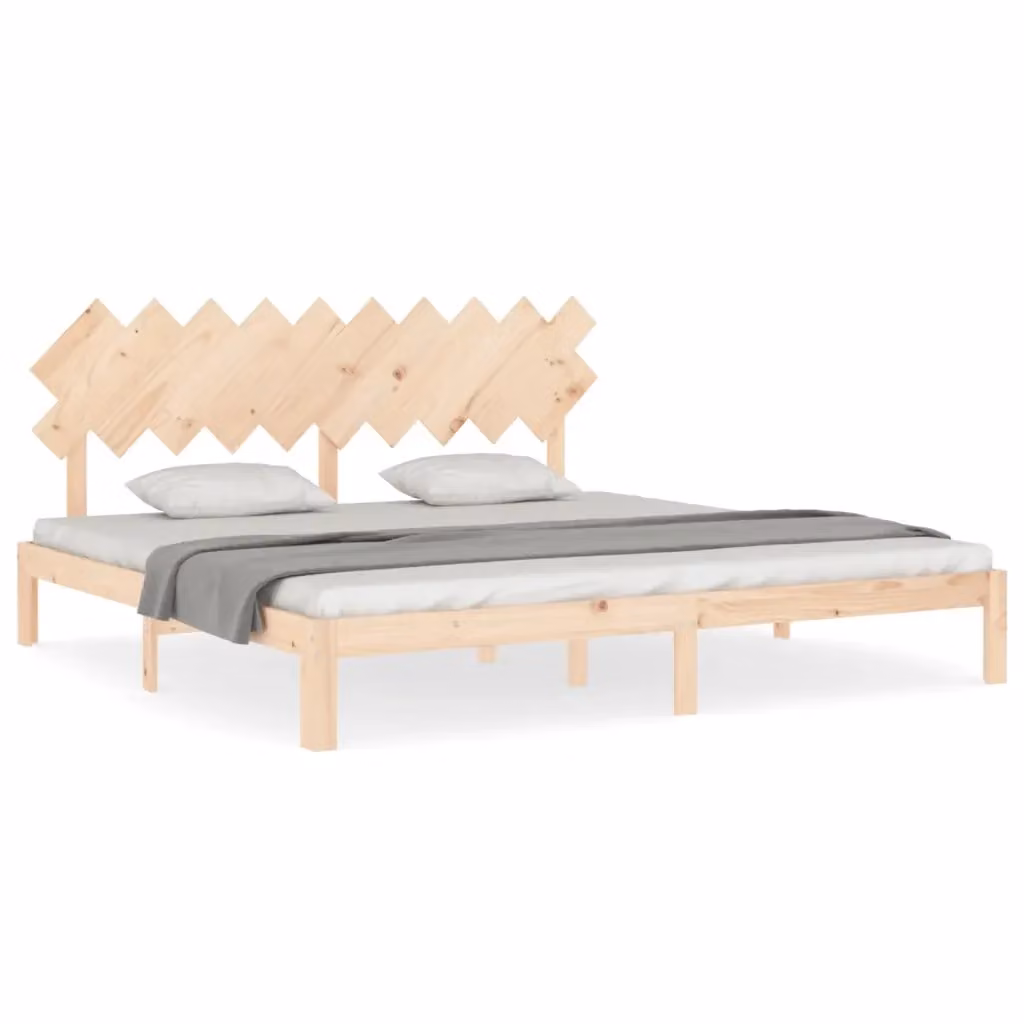 Giroletto vidaXL in legno massello di pino naturale con doghe fisse L/P: 200 x 200 cm – 2