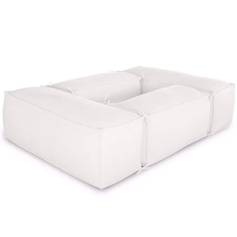 Salottino da esterno 2+2 moduli Bianco