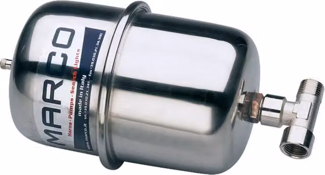 Vaso di espansione in acciaio inox Marco colore argento con membrana sostituibile