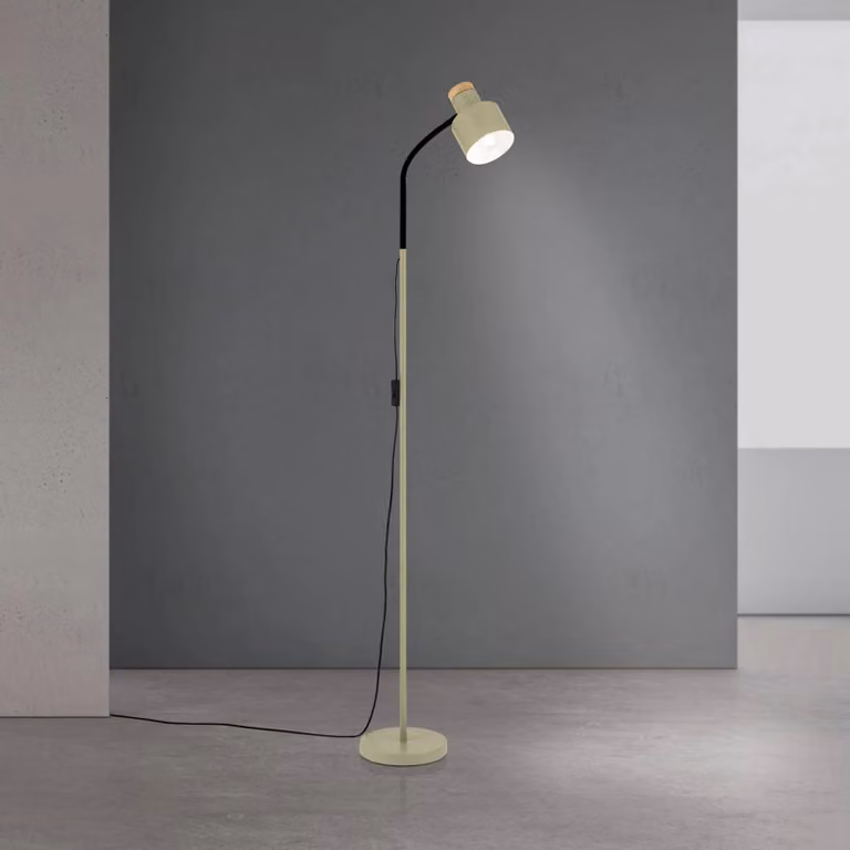 ORION Lampada da terra Gili, Verde, Soggiorno / Sala da pranzo, Metallo, Moderno, Lampada da terra