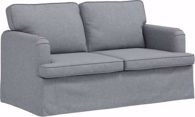 Divano | Divano da soggiorno | Sofa Grigio chiaro 144 x 80 x 85 cm Tessuto