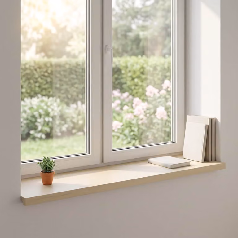 Set di 2 soglie per finestre vidaXL in pietra naturale, colore bianco, L 110 x P 40 x H 2 cm