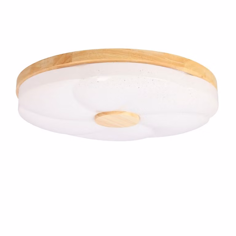 Lampada da soffitto a LED in legno FIORINO - 24W, 4000K (bianco freddo), 39 cm, marrone/bianco