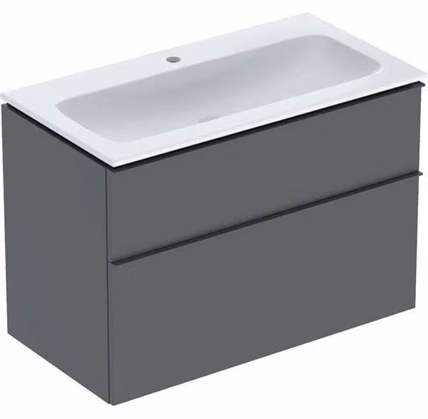 Geberit iCon Set lavabo pour meubles avec meuble sous-lavabo, 2 tiroirs, 90x63x48 cm, 502337, 502.333.JK.1, 502.333.JK.1