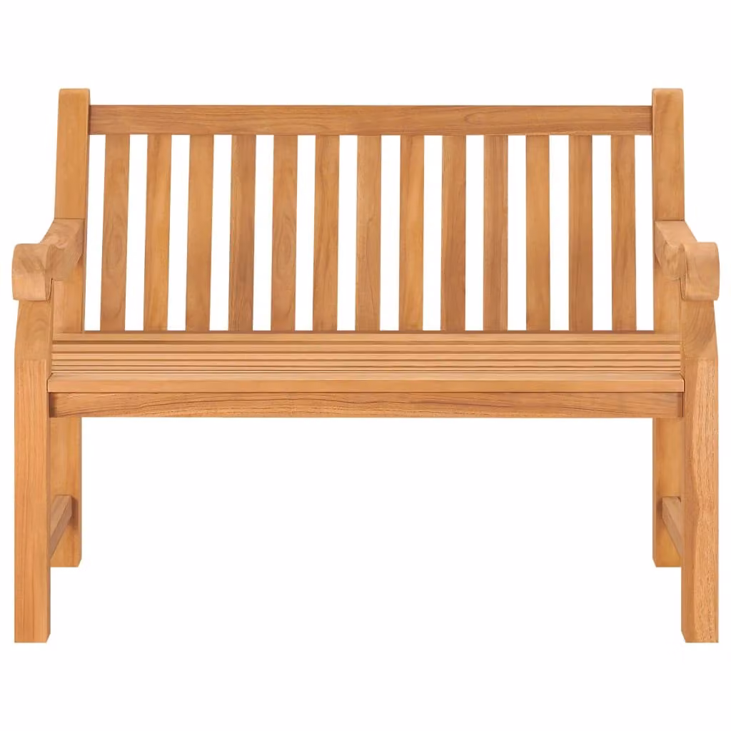 Panchina da Giardino 114 cm in Legno Massello di Teak
