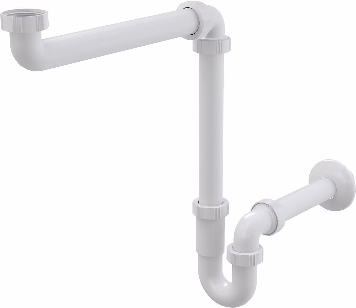 Sifone salvaspazio Alcadrain per lavabi DN 32 con dado di fissaggio da 5/4"
